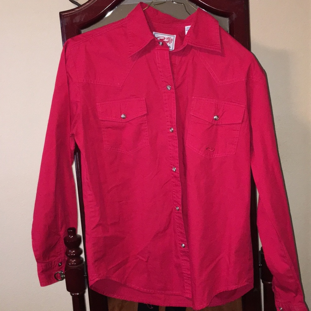 Red western shirt